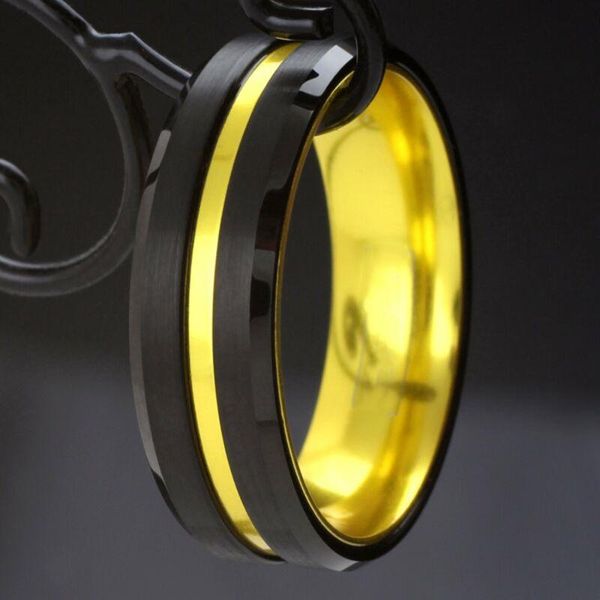 wedding rings mens classic black trapezoid stainless steel inlay thin golden line ring engagement for men anniversary gift, Slivery;golden
wedding rings mens classic black trapezoid stainless steel inlay thin golden line ring engagement for men anniversary gift, Slivery;golden