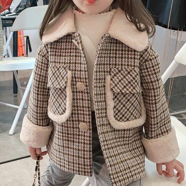 jackets children's clothes winter for boys and girls outwear super soft plaid fashionable plus velvet thick woolen coats, Blue;gray
jackets children's clothes winter for boys and girls outwear super soft plaid fashionable plus velvet thick woolen coats, Blue;gray