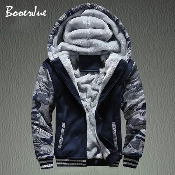 men's hoodies & sweatshirts bomber jacket men plus velvet thick fleece camouflage hoodie fur coat winter blank pattern fashion casual s, Black
men's hoodies & sweatshirts bomber jacket men plus velvet thick fleece camouflage hoodie fur coat winter blank pattern fashion casual s, Black