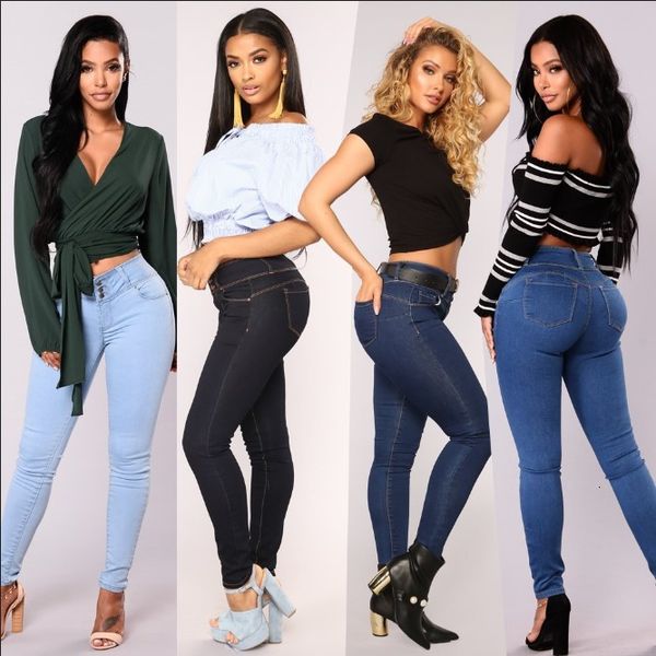 women's jeans summer high waist stretch fashion denim tights slim pencil casual pants, Blue
women's jeans summer high waist stretch fashion denim tights slim pencil casual pants, Blue