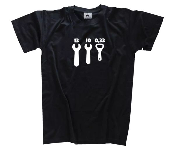 men tool spanner craft fun slogans t-shirt s-3xl, White;black