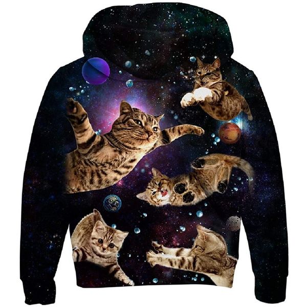 star cat pattern comfortable novelty hoodie boys and girls 3d printing pullover hooded sweater with pocket 100-160, Black
star cat pattern comfortable novelty hoodie boys and girls 3d printing pullover hooded sweater with pocket 100-160, Black
