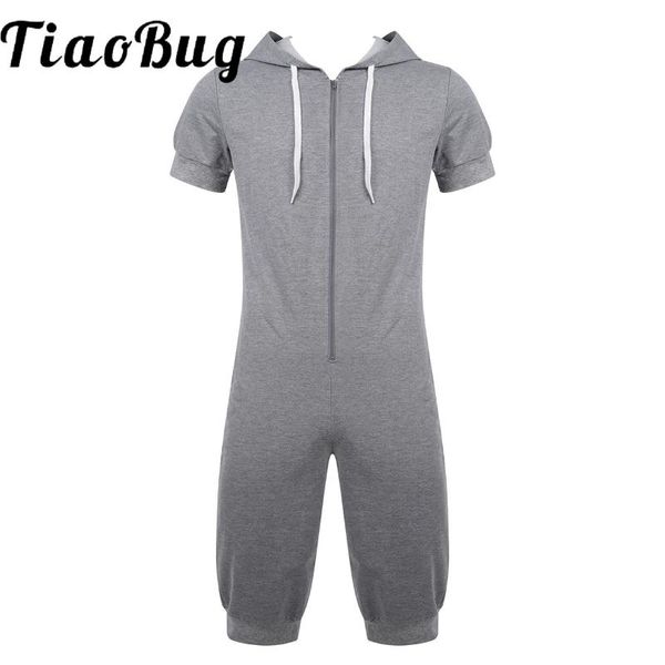 men's tracksuits men casual hooded jumpsuits solid gray short sleeve zipper t-shirt bodysuit one-piece pajama male sport drawstring hoo
men's tracksuits men casual hooded jumpsuits solid gray short sleeve zipper t-shirt bodysuit one-piece pajama male sport drawstring hoo