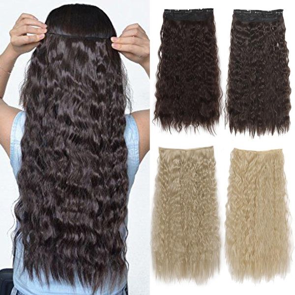 synthetic wigs xinran 5 clips long wave hair in high temperature fiber black brown hairpiece
synthetic wigs xinran 5 clips long wave hair in high temperature fiber black brown hairpiece