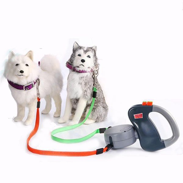 dog collars & leashes double-headed pet leash automatic retractable creative double walking chain supplies
dog collars & leashes double-headed pet leash automatic retractable creative double walking chain supplies