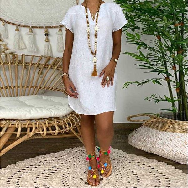 summer long casual women shirt v neck solid white cotton linen blouses loose plus size female tunic
summer long casual women shirt v neck solid white cotton linen blouses loose plus size female tunic