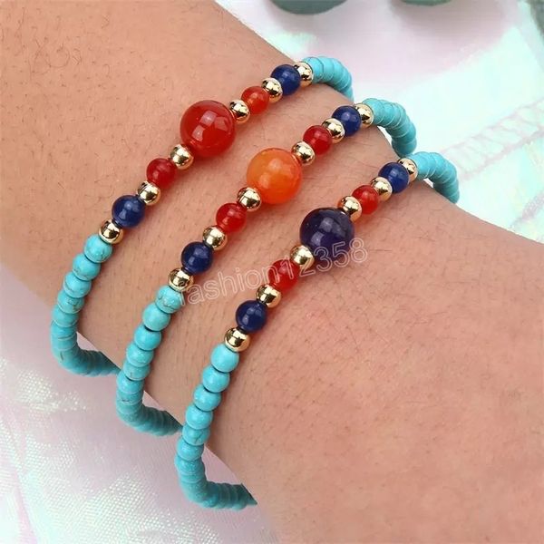 bohemia beaded bracelet women men adjustable link chain braslet beach jewelry yoga accessories 4mm turquoise stone brazalete charm, Golden;silver
bohemia beaded bracelet women men adjustable link chain braslet beach jewelry yoga accessories 4mm turquoise stone brazalete charm, Golden;silver