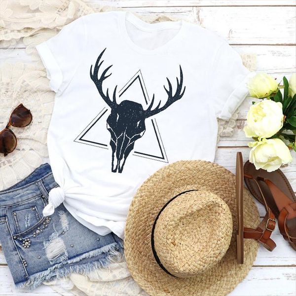 graphic heifer skull bull womens t shirts short sleeve 90s fashion tees print shirt clothing female, White
graphic heifer skull bull womens t shirts short sleeve 90s fashion tees print shirt clothing female, White