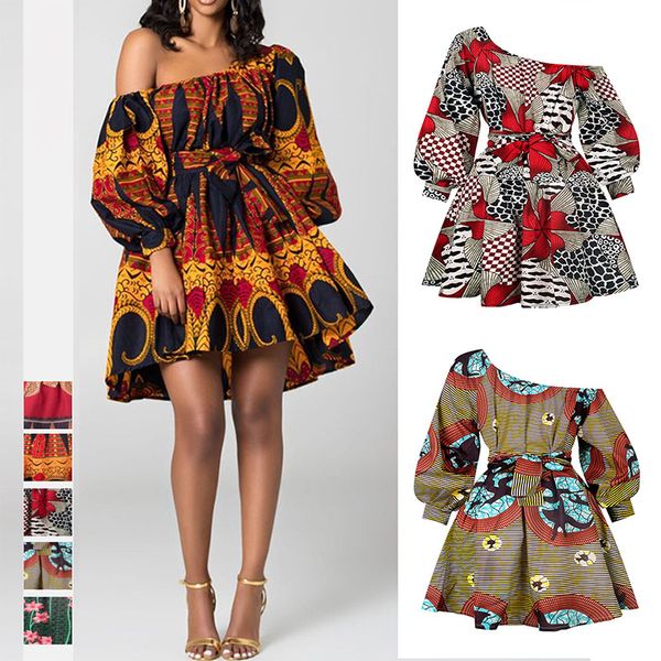 slanted shoulder elastic dress summer african print ankara dashiki women dresses boho holiday party wear, Black;gray
slanted shoulder elastic dress summer african print ankara dashiki women dresses boho holiday party wear, Black;gray