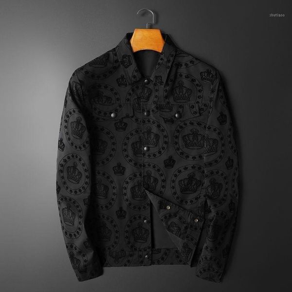 men's jackets vintage bomber jacket fall 2021 men long sleeve business casual slim lapel black flocking social club outfits male, Black;brown
men's jackets vintage bomber jacket fall 2021 men long sleeve business casual slim lapel black flocking social club outfits male, Black;brown