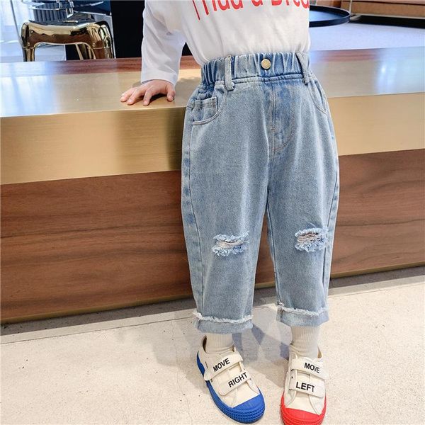 fashion baby girls jeans pants 2021 spring autumn kids casual loose denim korean broken hole for 2-8 years, Blue
fashion baby girls jeans pants 2021 spring autumn kids casual loose denim korean broken hole for 2-8 years, Blue
