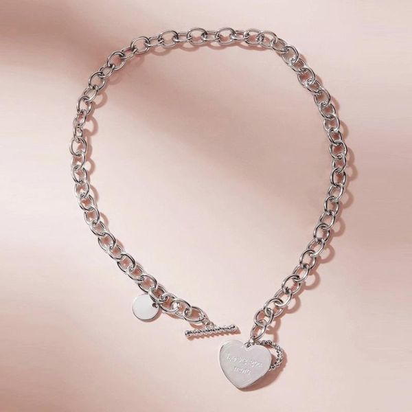 pendant necklaces trendy gold silver color thick chain heart necklace women fashion personality clavicle chokers jewelry
pendant necklaces trendy gold silver color thick chain heart necklace women fashion personality clavicle chokers jewelry