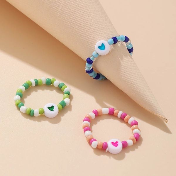 korea colorful minimalist multi bead geometric rings women finger jewelry fashion adjustable elastic ring, Silver
korea colorful minimalist multi bead geometric rings women finger jewelry fashion adjustable elastic ring, Silver