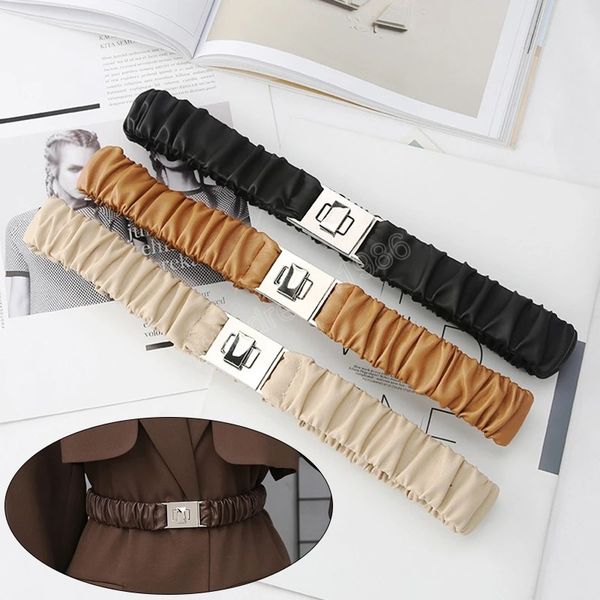 fashion retro women belts elegant all match elastic waistband solid color versatile buckle decorative belt dress shirt coat belt, Black;brown
fashion retro women belts elegant all match elastic waistband solid color versatile buckle decorative belt dress shirt coat belt, Black;brown