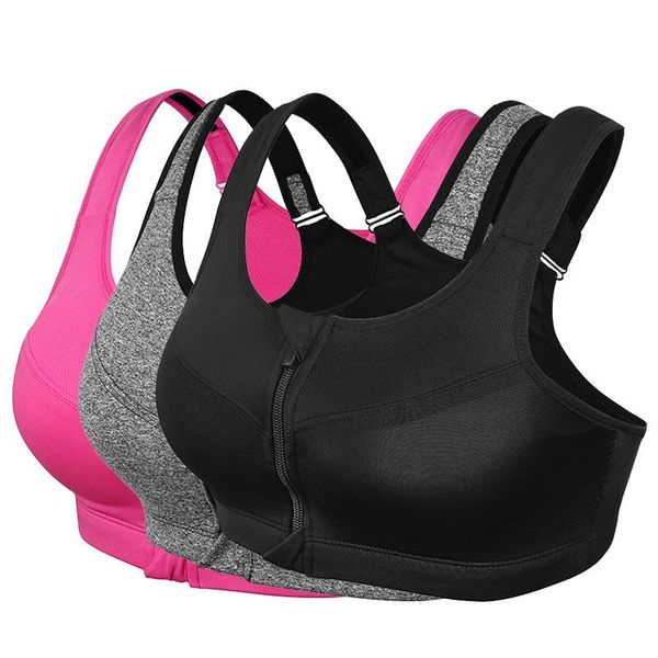 gym clothing front zipper sports bra,women adjustable wirepadded underwear push up fitness running yoga vest, White;black
gym clothing front zipper sports bra,women adjustable wirepadded underwear push up fitness running yoga vest, White;black