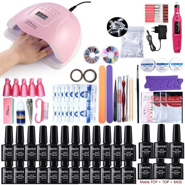nail art kits complete kit with led lamp for drying nails 24/12 color gel polish manicure set electric drill machine tool
nail art kits complete kit with led lamp for drying nails 24/12 color gel polish manicure set electric drill machine tool