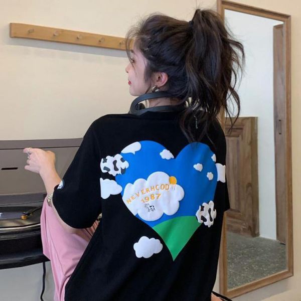 women's t-shirt women t shirt love blue sky white clouds casual funny tshirts kawaii tees female harajuku short sleeves shirts woman cl
women's t-shirt women t shirt love blue sky white clouds casual funny tshirts kawaii tees female harajuku short sleeves shirts woman cl