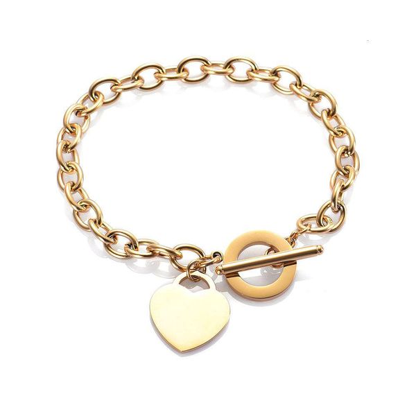 fashion love stainless peach heart letter rose gold t-shaped titanium steel bracelet, Golden;silver
fashion love stainless peach heart letter rose gold t-shaped titanium steel bracelet, Golden;silver