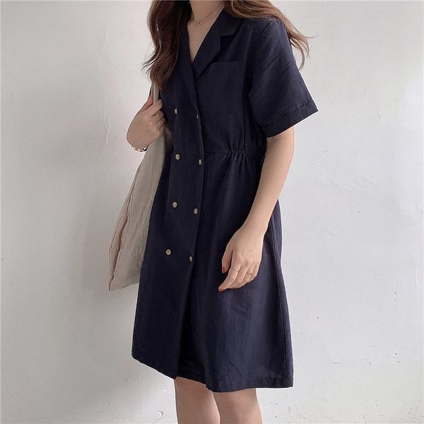 dark-blue summer casual leisure short sleeves cute solid comfortable stylish chic loose all-match women mini dresses 210421, Black;gray
dark-blue summer casual leisure short sleeves cute solid comfortable stylish chic loose all-match women mini dresses 210421, Black;gray