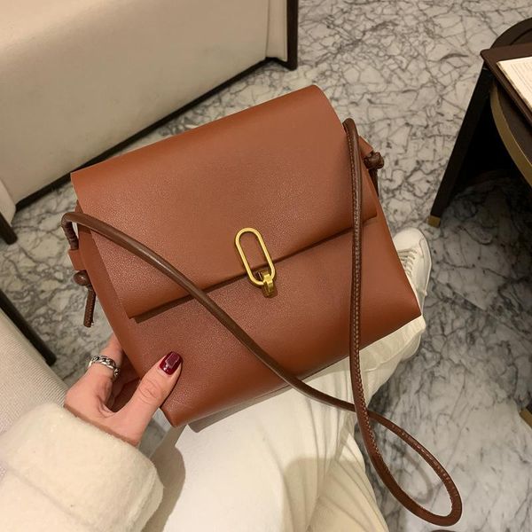 shoulder bags 2021 soft pu small square bag simple large capacity