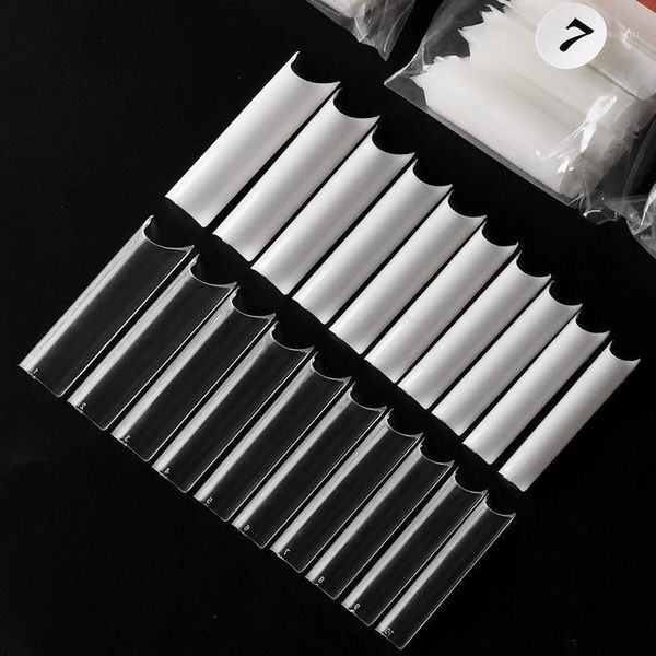 500pcs/pack transparent white high curved waterpipe long false nail tips fake extension manicure uv diy1, Red;gold
500pcs/pack transparent white high curved waterpipe long false nail tips fake extension manicure uv diy1, Red;gold