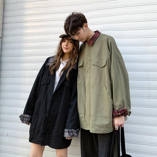 wholesale 2021 fashion couple jacket spring and autumn korean models tooling boys retro western style men men's jackets, Black;brown
wholesale 2021 fashion couple jacket spring and autumn korean models tooling boys retro western style men men's jackets, Black;brown