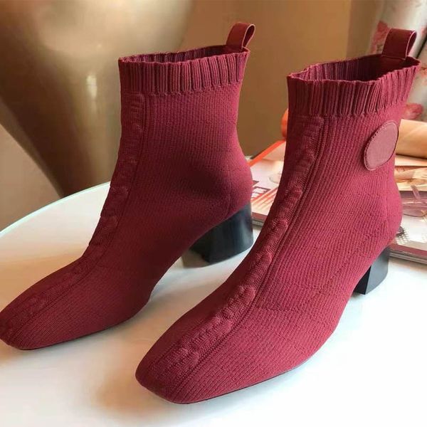 ladies red square toe ankle boots luxury designer thick heel stretch large size women casual shoelaces 34-40, Black
ladies red square toe ankle boots luxury designer thick heel stretch large size women casual shoelaces 34-40, Black