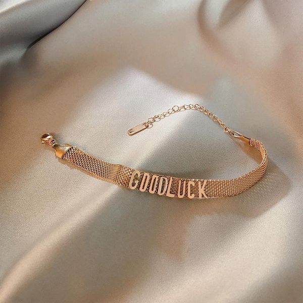 link, chain senior wide bracelet female ins design sense goodluck lucky lady titanium steel jewelry, Black
link, chain senior wide bracelet female ins design sense goodluck lucky lady titanium steel jewelry, Black