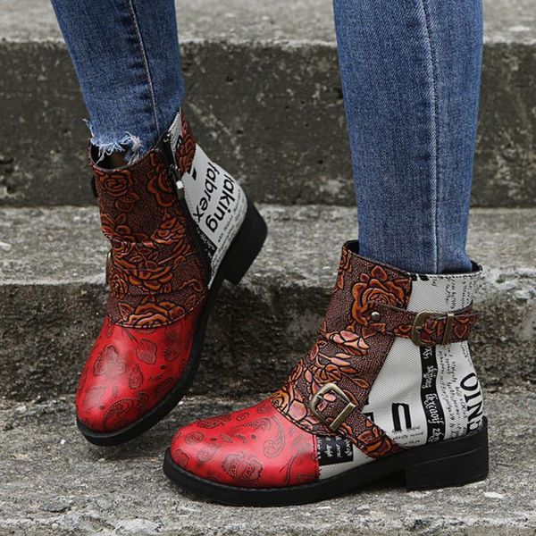 boots leather round toe women fashion casual vintage floral short ankle low heels shoes ladies outside warm winter, Black
boots leather round toe women fashion casual vintage floral short ankle low heels shoes ladies outside warm winter, Black
