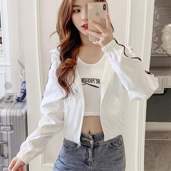 jacket for women spring female coats korean leisure sports outwear all-match thin zipper short hooded women's jackets, Black;brown
jacket for women spring female coats korean leisure sports outwear all-match thin zipper short hooded women's jackets, Black;brown