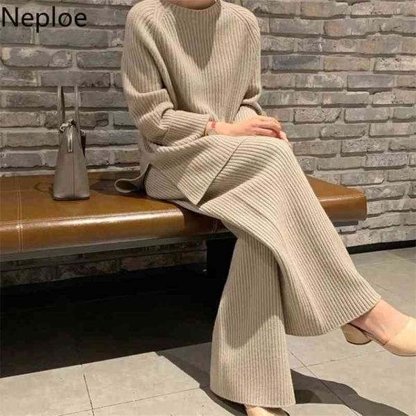autumn winter 2 pieces knit sets causal long sleeve o-neck sweater + wide leg pants korean suits 210422, White
autumn winter 2 pieces knit sets causal long sleeve o-neck sweater + wide leg pants korean suits 210422, White