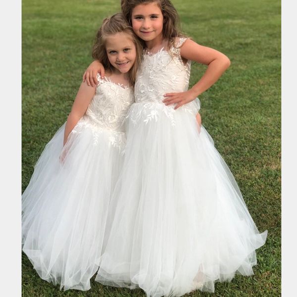 lace empire wedding flower girl dresses long girls pageant gowns with ribbon belt birthday party dress, White;blue
lace empire wedding flower girl dresses long girls pageant gowns with ribbon belt birthday party dress, White;blue