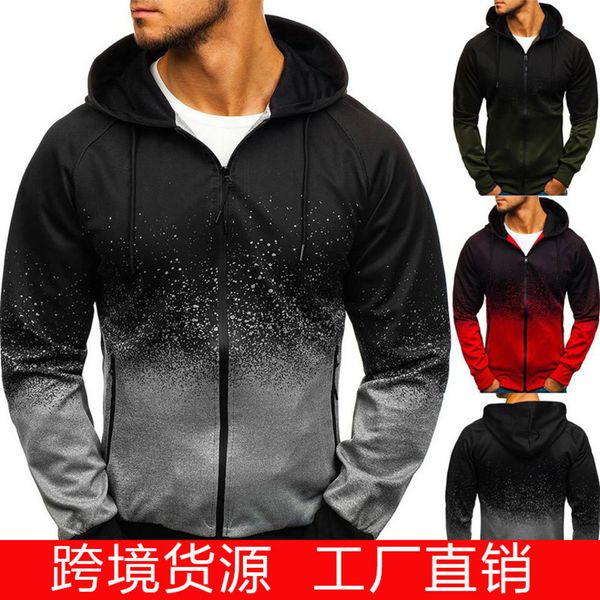 aw2021 3d digital print hooded sweater men's gradient dign zipper long sve et hoodie, Black
aw2021 3d digital print hooded sweater men's gradient dign zipper long sve et hoodie, Black
