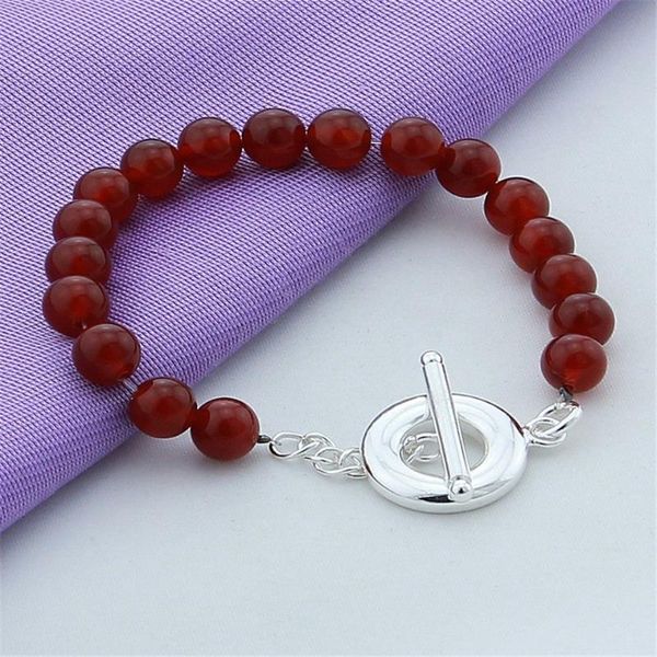 beaded, strands 925 silver 8mm reddish brown round bead to-clasp bracelet for womentrendy fashion jewelry engagement birthday g, Black
beaded, strands 925 silver 8mm reddish brown round bead to-clasp bracelet for womentrendy fashion jewelry engagement birthday g, Black
