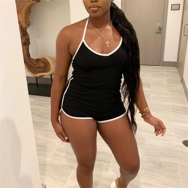 sports shorts rompers women sleeveless solid slim lace up halter bodysuit fitness playsuit jumpsuit homewear 4colors women's jumpsuits, Black;white
sports shorts rompers women sleeveless solid slim lace up halter bodysuit fitness playsuit jumpsuit homewear 4colors women's jumpsuits, Black;white