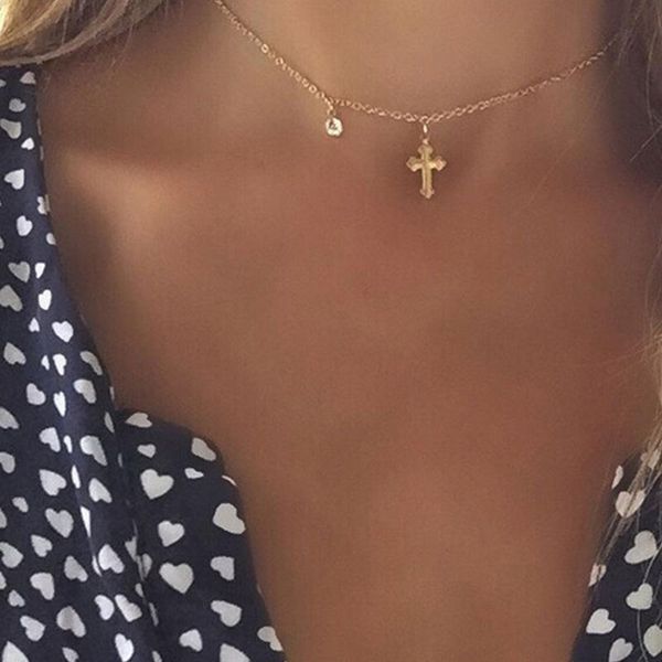 chains fashion clavicle chain necklace for women gold silver color thin cross zircon choker necklaces party jewelry
chains fashion clavicle chain necklace for women gold silver color thin cross zircon choker necklaces party jewelry