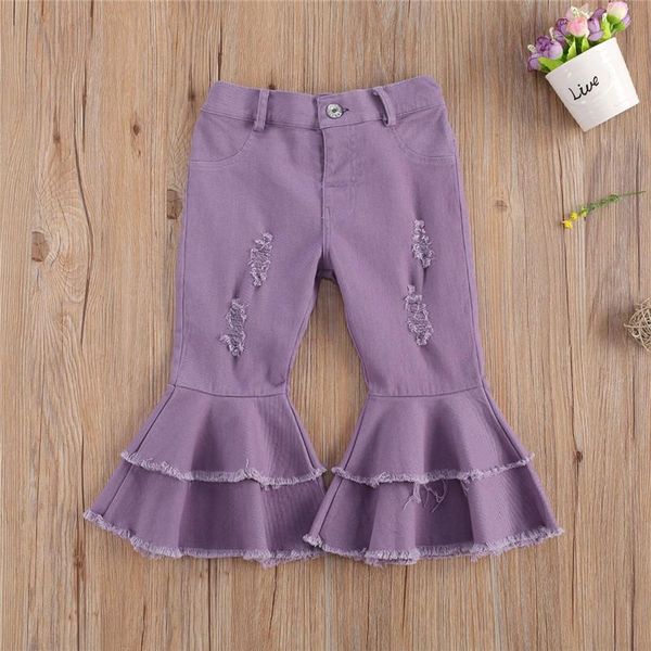 trousers 1-6 years children autumn outfits solid-color ripped ruffles flare pants with pockets for little girls, Blue
trousers 1-6 years children autumn outfits solid-color ripped ruffles flare pants with pockets for little girls, Blue