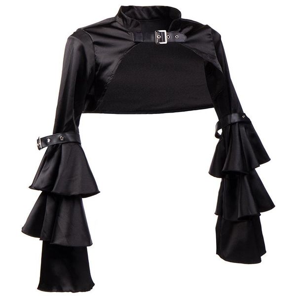 black short steampunk jacket long flare sleeve women gothic bolero victorian coat vintage goth punk corset costume accessories women's, Black;brown
black short steampunk jacket long flare sleeve women gothic bolero victorian coat vintage goth punk corset costume accessories women's, Black;brown