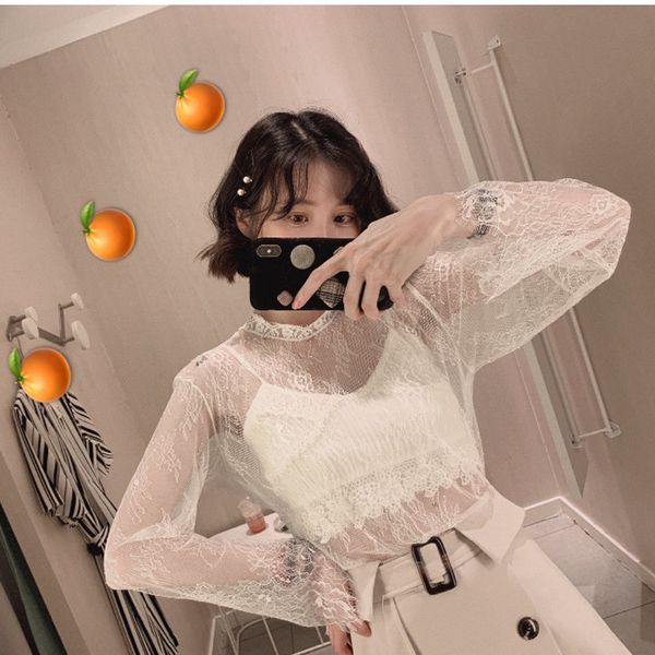 wang xiaozhen spring summer fashion japan and south korea thin mh backed long sleeved women' lace blouse, Red;black
wang xiaozhen spring summer fashion japan and south korea thin mh backed long sleeved women' lace blouse, Red;black