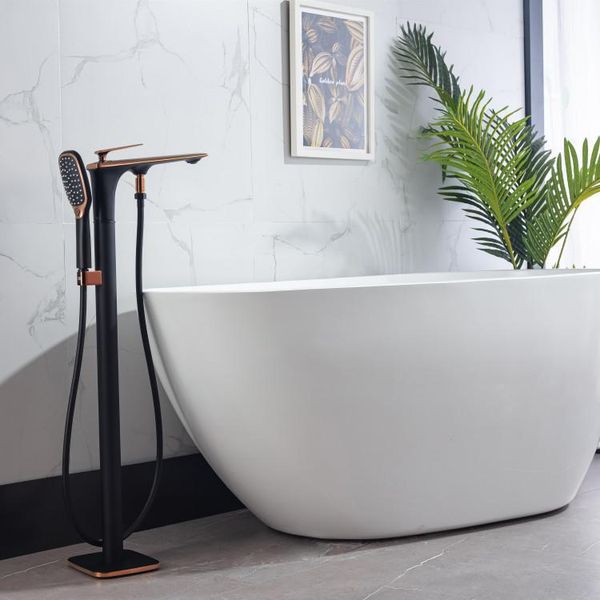 luxury bathtub faucet set cold brass black rose gold floor mounted standing bath shower set,fashion bathroom sets
luxury bathtub faucet set cold brass black rose gold floor mounted standing bath shower set,fashion bathroom sets