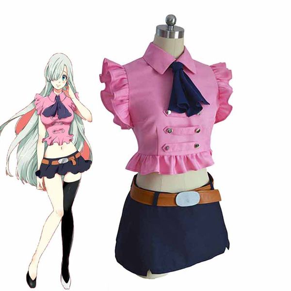theme costume anime the seven deadly sins elizabeth liones cosplay costumes cute women/girls uniforms clothing +skirts+tie+belt sets, Black;red
theme costume anime the seven deadly sins elizabeth liones cosplay costumes cute women/girls uniforms clothing +skirts+tie+belt sets, Black;red