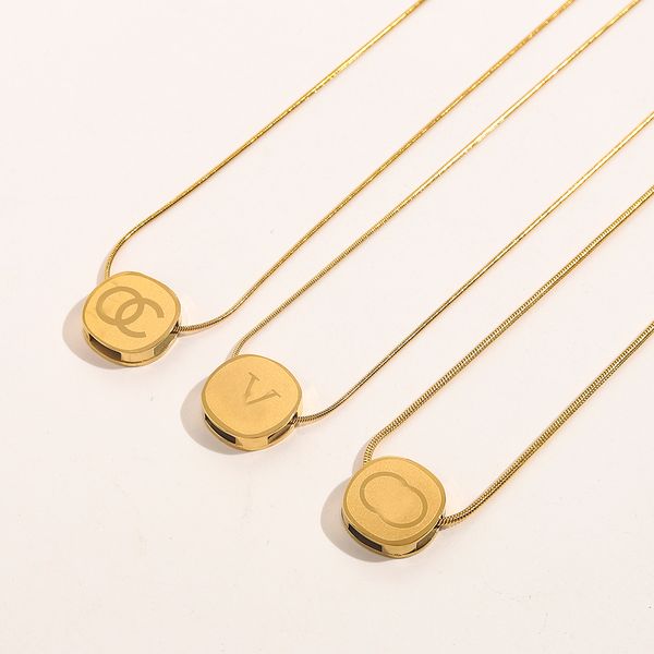 never fading 14k gold plated luxury brand designer pendants necklaces stainless steel double letter choker pendant necklace snake chain jewe, Silver
never fading 14k gold plated luxury brand designer pendants necklaces stainless steel double letter choker pendant necklace snake chain jewe, Silver