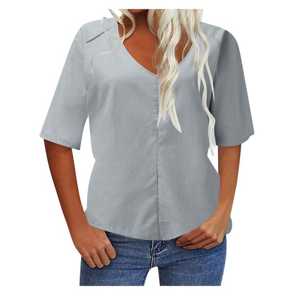 women's blouses & shirts winter women blouse solid o-neck fashion half sleeve girl v-neck t-shirt casual loose female tee shirt streetw, White
women's blouses & shirts winter women blouse solid o-neck fashion half sleeve girl v-neck t-shirt casual loose female tee shirt streetw, White