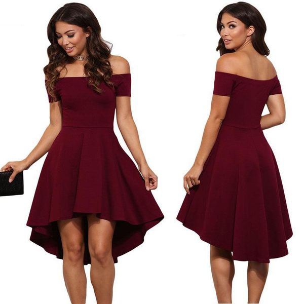 casual dresses summer elegant ladies women off shoulder short sleeve bodycon dress evening party clubwear vestidos, Black;gray
casual dresses summer elegant ladies women off shoulder short sleeve bodycon dress evening party clubwear vestidos, Black;gray