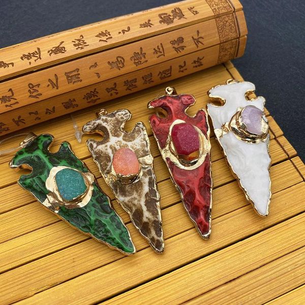 charms natural stone pendant resin ox bone cone multi-color electroplating edging inlaid with colored crystal can be diy charm necklace, Bronze;silver
charms natural stone pendant resin ox bone cone multi-color electroplating edging inlaid with colored crystal can be diy charm necklace, Bronze;silver