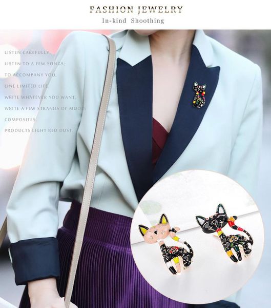 pins, brooches cute cartoon enamel paint black cat brooch male and female pins creative unique alloy dripping animal design fashion jewelry, Gray
pins, brooches cute cartoon enamel paint black cat brooch male and female pins creative unique alloy dripping animal design fashion jewelry, Gray