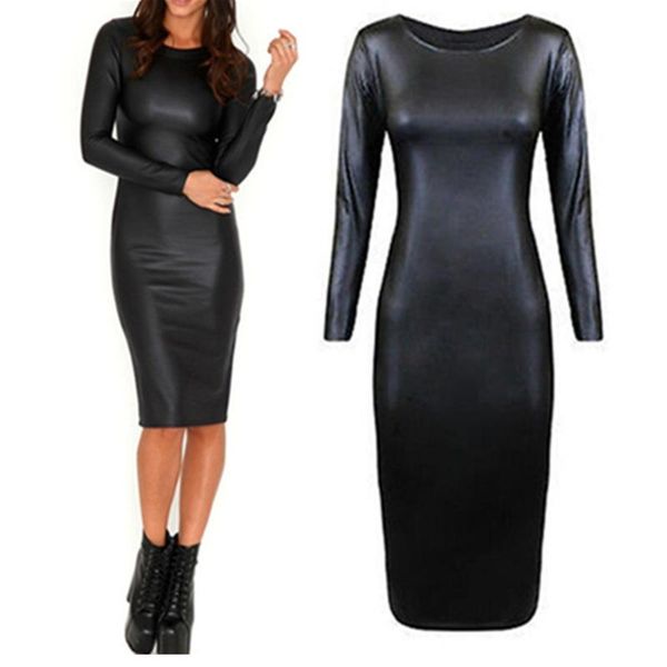 casual dresses s-xxl fashion women gothic clubwear pu dress long sleeve o-neck zipper pvc faux leather, Black;gray
casual dresses s-xxl fashion women gothic clubwear pu dress long sleeve o-neck zipper pvc faux leather, Black;gray
