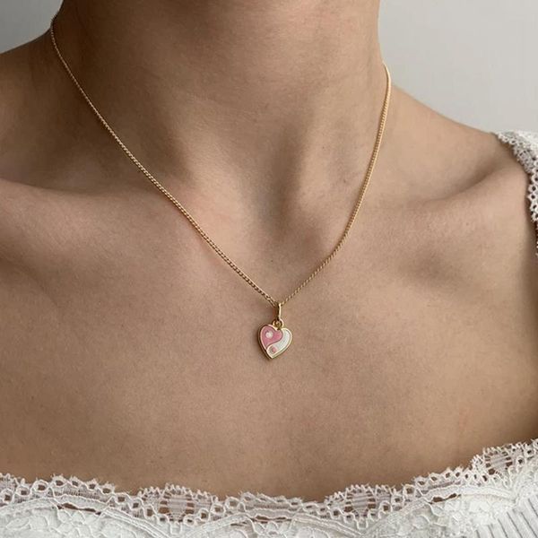 chains vintage gossip heart necklace simple yin yang necklaces for women girls fashion jewelry gift, Silver
chains vintage gossip heart necklace simple yin yang necklaces for women girls fashion jewelry gift, Silver