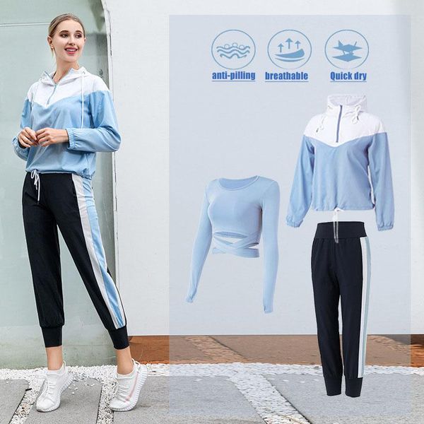 yoga outfit 3 pcs set gym women cloths breathable and quick-drying large-size fashion sports suit of coat+ long sleeve pants s068
yoga outfit 3 pcs set gym women cloths breathable and quick-drying large-size fashion sports suit of coat+ long sleeve pants s068