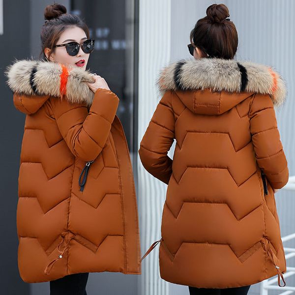 women coat hooded winter parkas womens jacket fur collar outerwear female down cotton wadded warm thick long coat 253, Black
women coat hooded winter parkas womens jacket fur collar outerwear female down cotton wadded warm thick long coat 253, Black